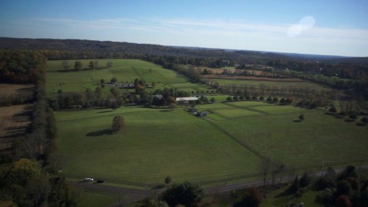 Gateshead Farm Aerial Video New Hope Pennsylvania